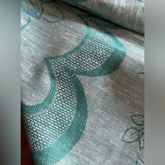 Rare Vintage but new not used European pure linen table cloth square Decor lux - Picture 8 of 15